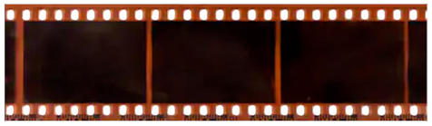 scan of 3 frames of film